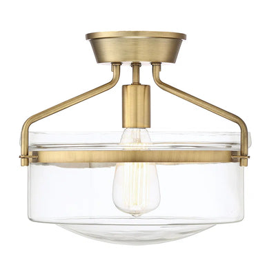 Pollak Glass Semi Flush Mount