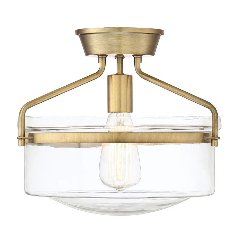 Pollak Glass Semi Flush Mount