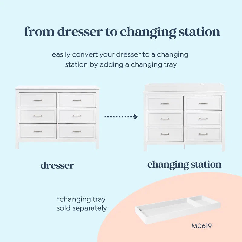 Charlie 6-Drawer Double Dresser