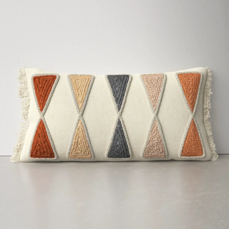 Beto Geometric Rectangular Lumbar Pillow