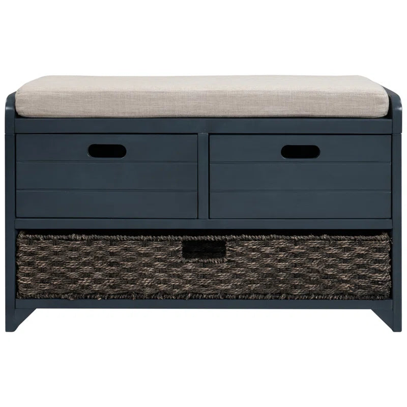 Entryway Bench with Removable Basket and Drawers