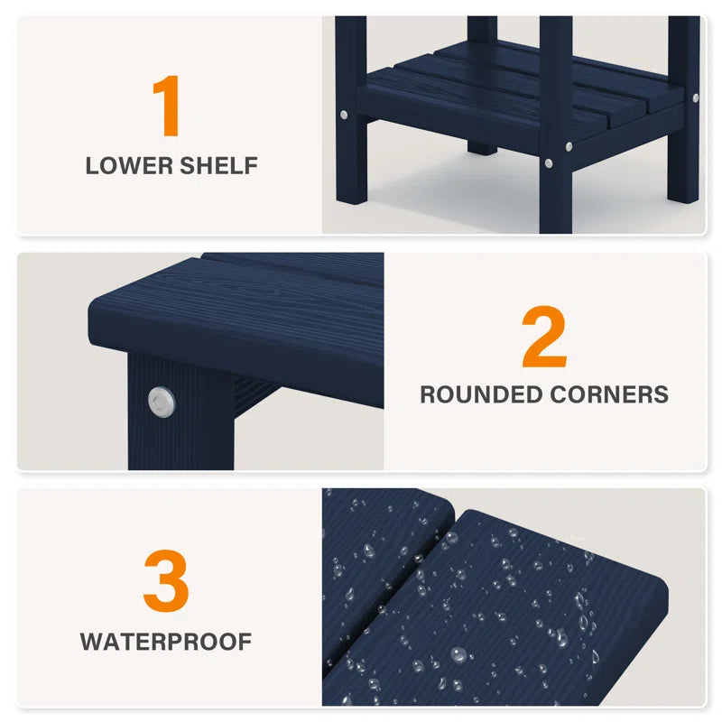 Wolak Double-Tier Patio Table Side Table