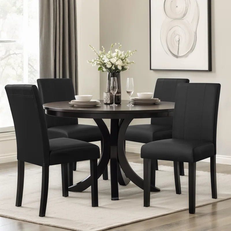 Modern Faux Leather Waterproof Upholstered Dining Chair