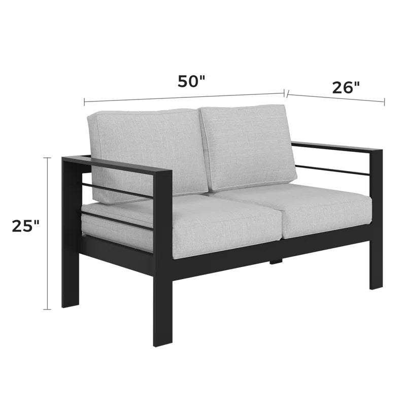 Outdoor Aluminum Loveseat