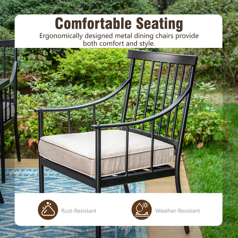 Mcgahan Outdoor Dining Armchair with Cushion