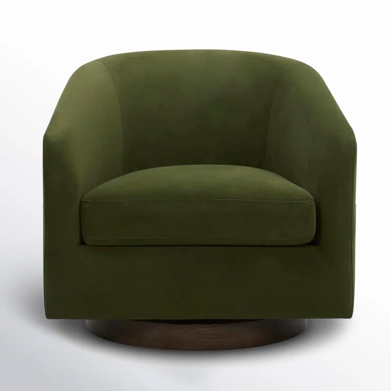 Bennett Upholstered Swivel Barrel Chair