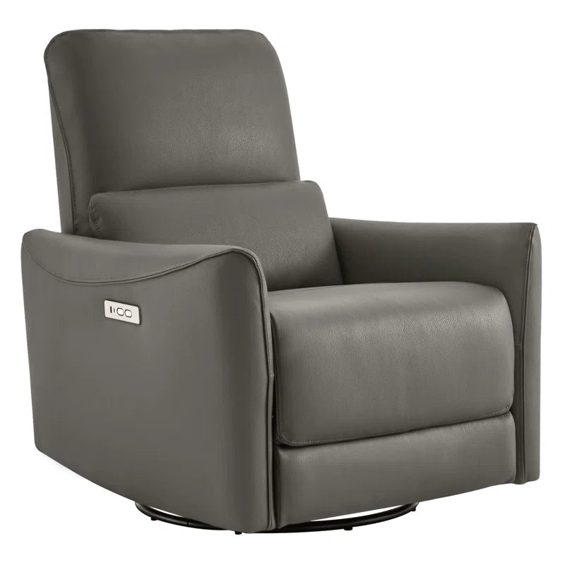 Mikkel Vegan Leather Swivel Power Recliner