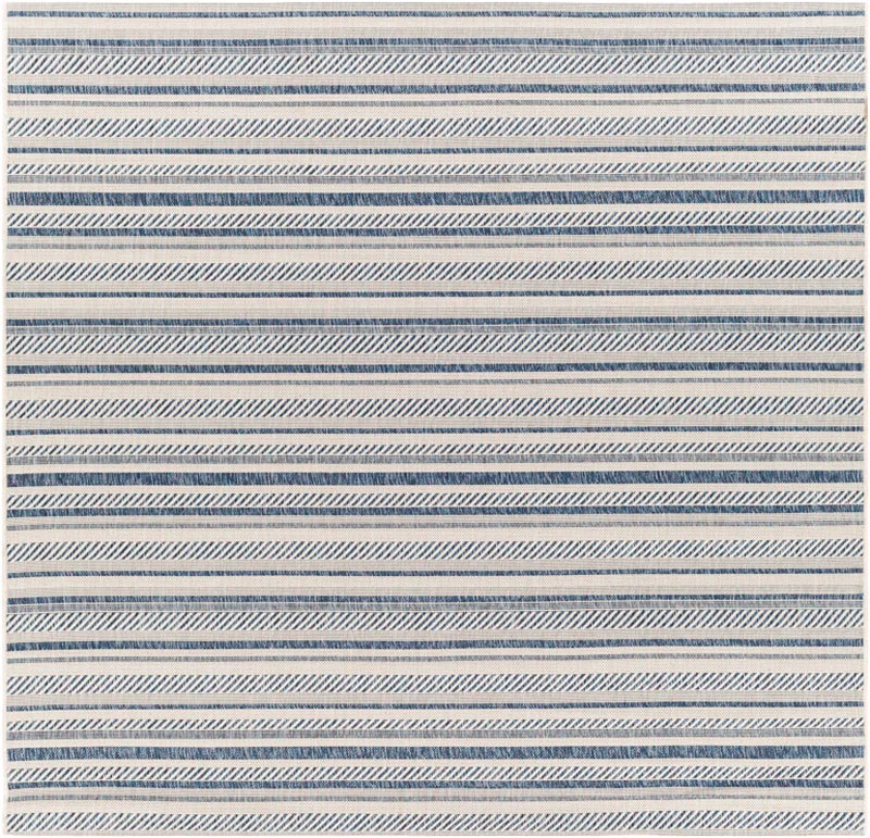 Bellino Striped Denim Indoor/Outdoor Area Rug