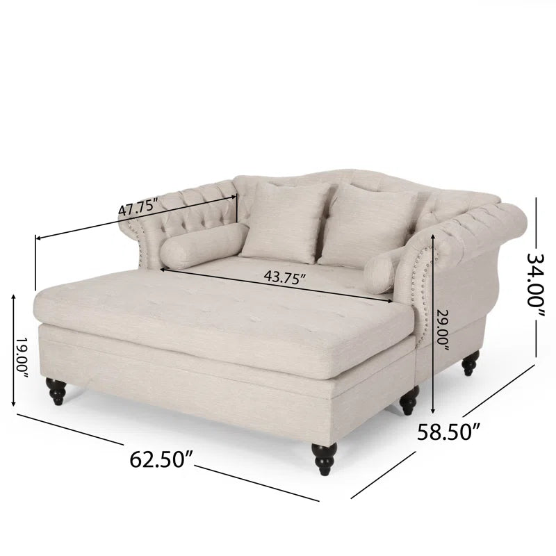Lamm Upholstered Chaise Lounge