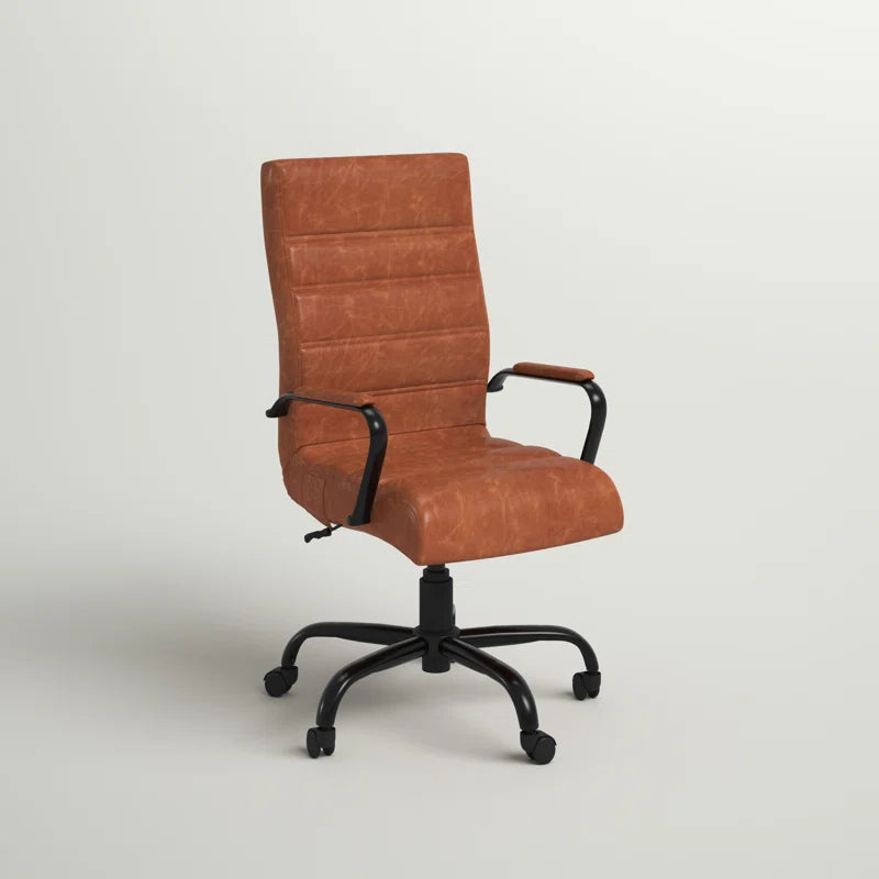 Wayfair Basics Ergonomic Upholstered High-Back Swivel Office Chair
