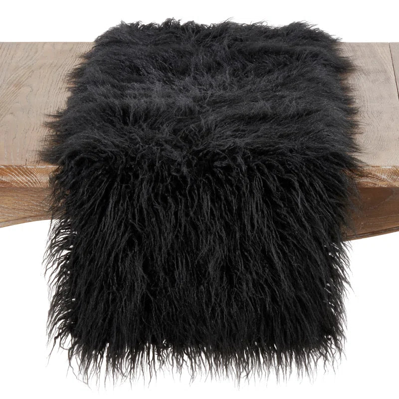 Ciacci Faux Fur Table Runner