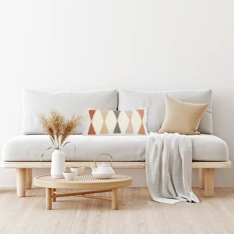Beto Geometric Rectangular Lumbar Pillow