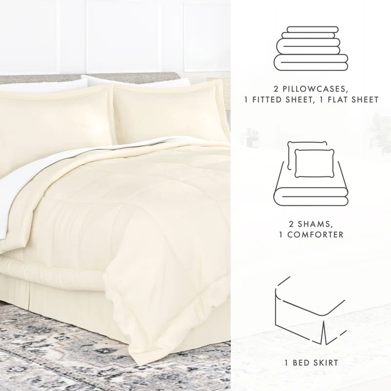 Microfiber 8 Piece Bedding Set
