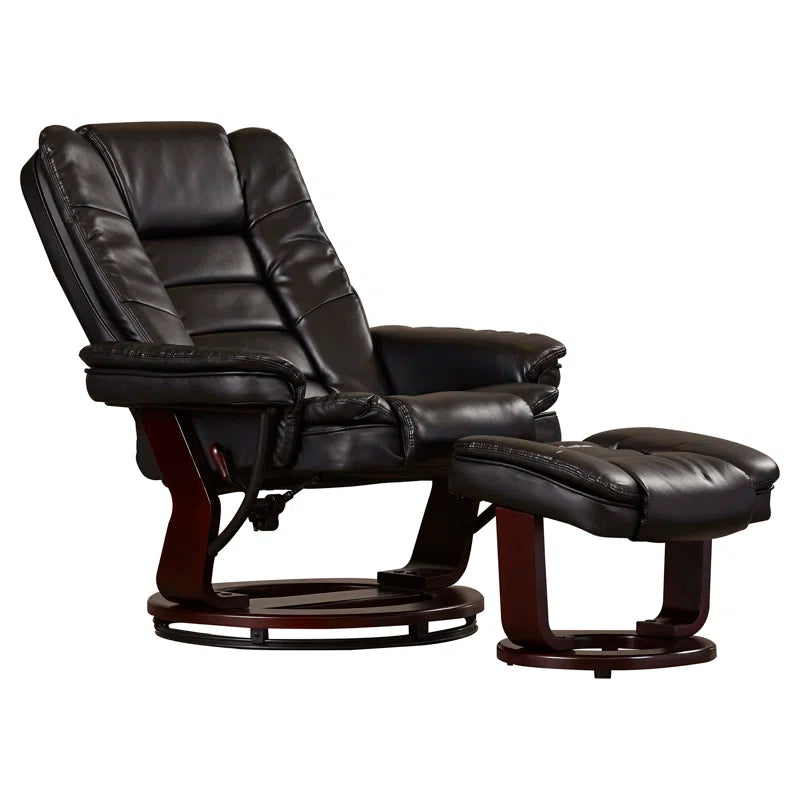 Shebeen Swivel Recliner with Ottoman