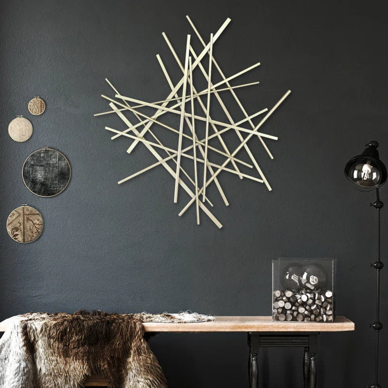 Handmade Modern Abstract Wall Decor on Metal