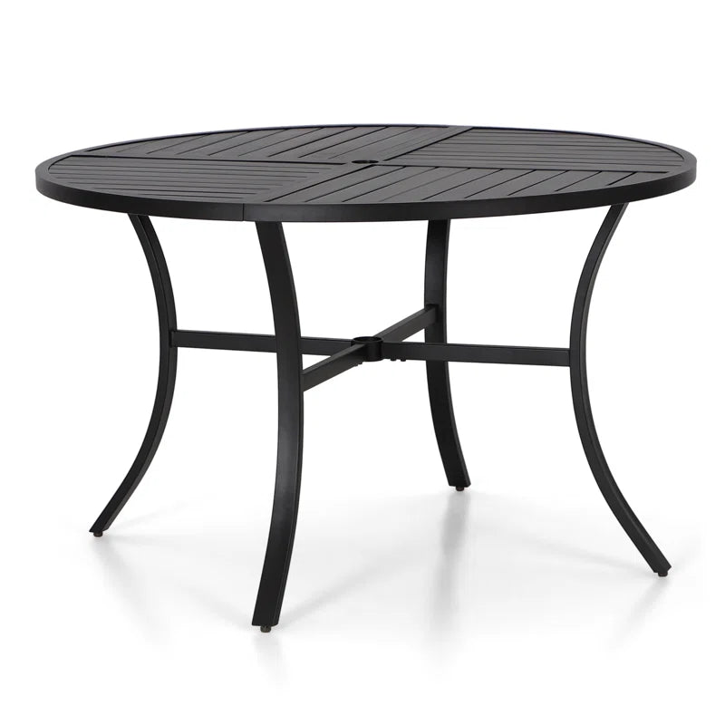 Alyah round Metal Outdoor Dining Table