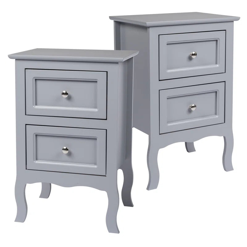 Authement 2 - Drawer End Table Storage Cabinet (Set of 2)
