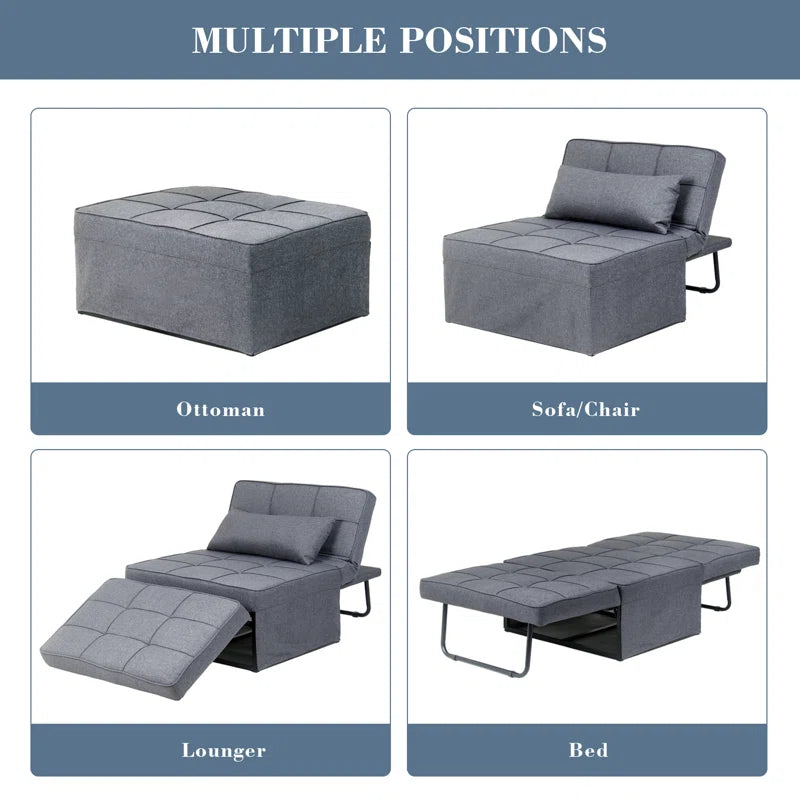 Chaliyah 71" Upholstered Convertible Sleeper Sofa
