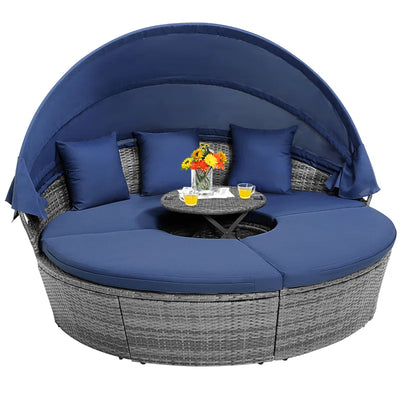 Alleshia 75.5'' Polyethylene (PE) Wicker Outdoor Patio Daybed