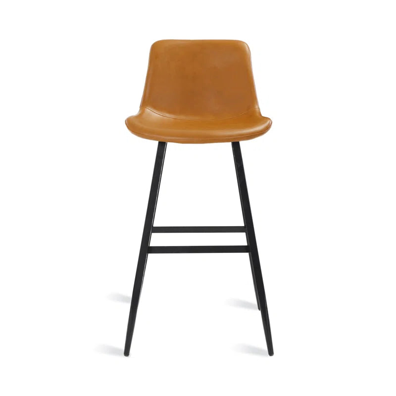 Rasnick Upholstered Counter Stool with Metal Frame