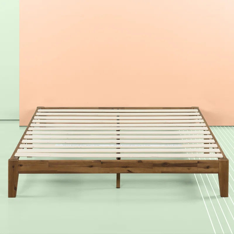 Sabir Contemporary Modern Solid Wood Bed