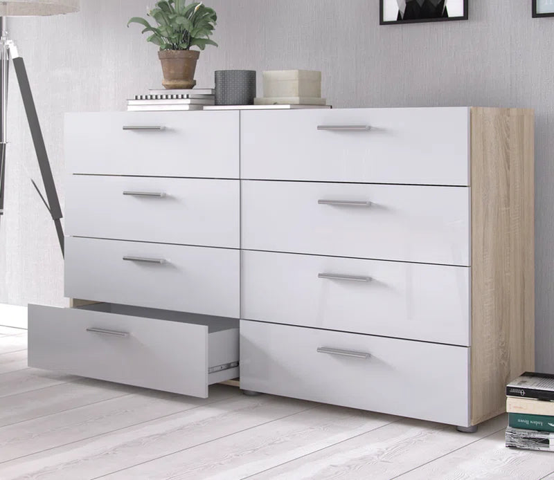 Gianna 8 Drawer 55.12" W Double Dresser