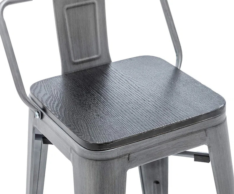 Saleh Counter Stool with Metal Frame