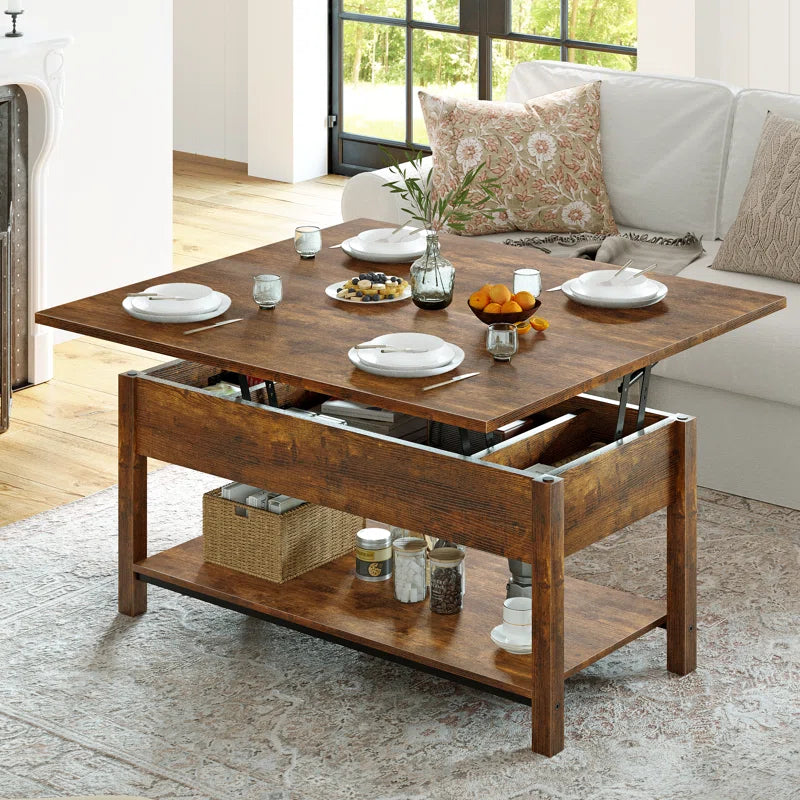 Torron 4-In-1 Multi-Fuction Torren Lift Top Coffee Table with Storage