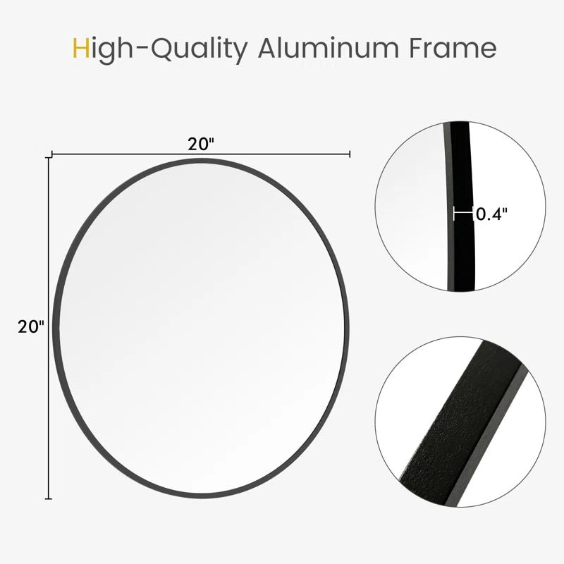Karrina round Metal Accent Mirror