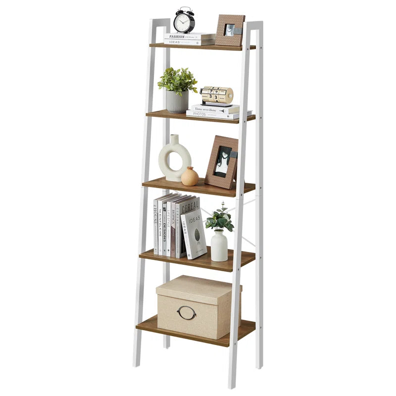Jabari 67.7" H X 22" W Metal Ladder Bookcase