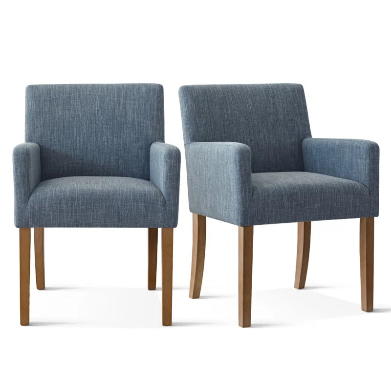 Upholstered Linen Armchair