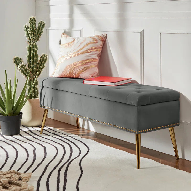 Kajana Upholstered Flip Top Storage Bench