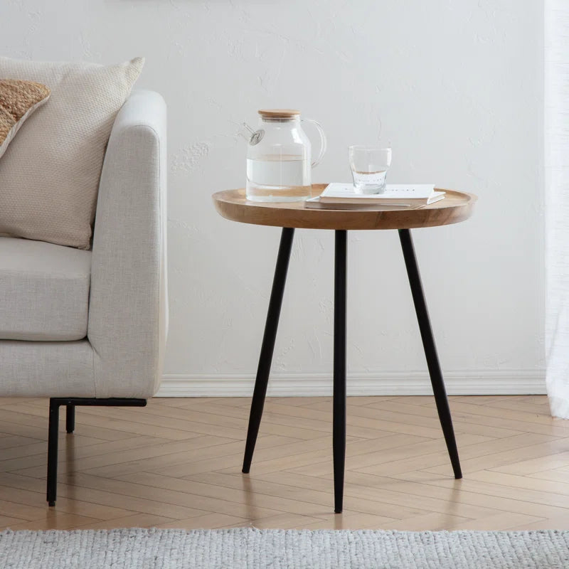 Castiglia Solid Wood Tray Top End Table
