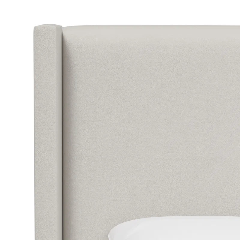 Hanson Upholstered Wingback Bed
