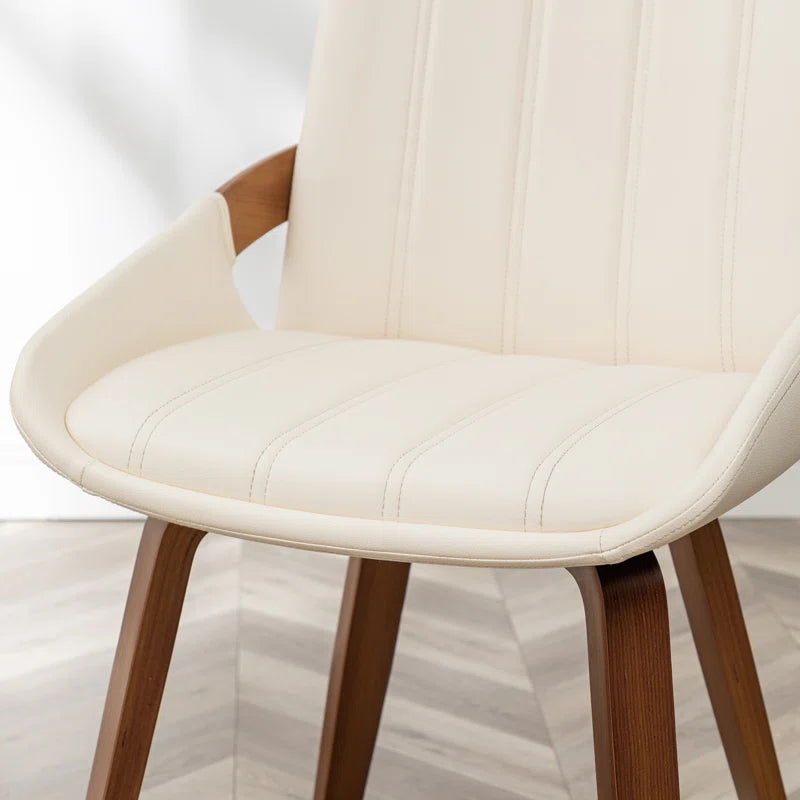 Modern Upholstered Faux Leather Dining Chairs