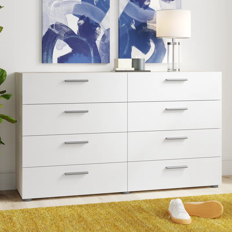 Gianna 8 Drawer 55.12" W Double Dresser