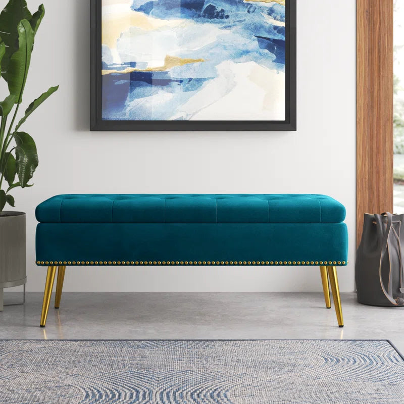 Kajana Upholstered Flip Top Storage Bench