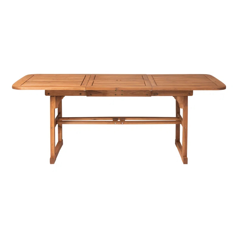 Alfonsi Extendable Acacia Wood Outdoor Dining Table