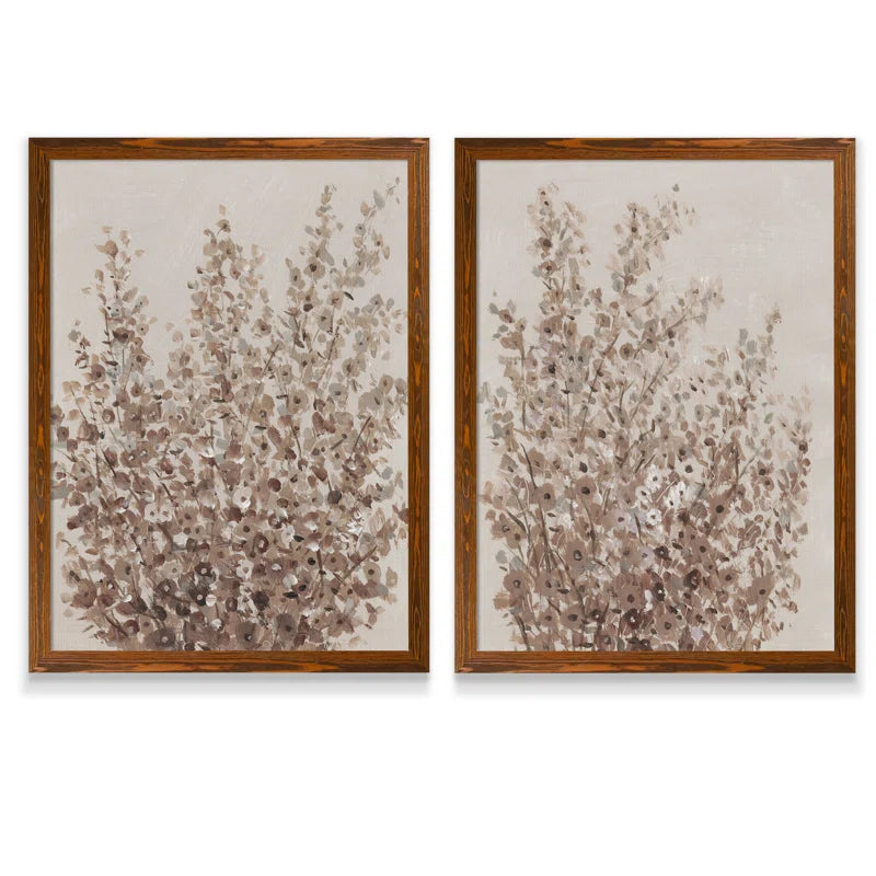 " Rustic Wildflowers I " by Vincent Van Gogh 2 - Pieces
