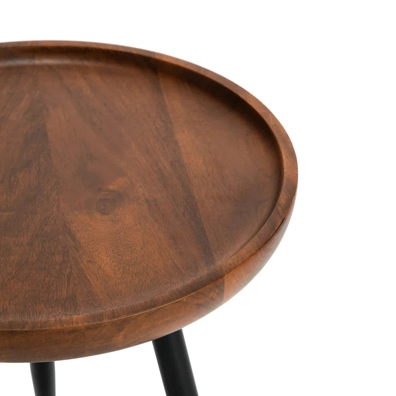 Castiglia Solid Wood Tray Top End Table