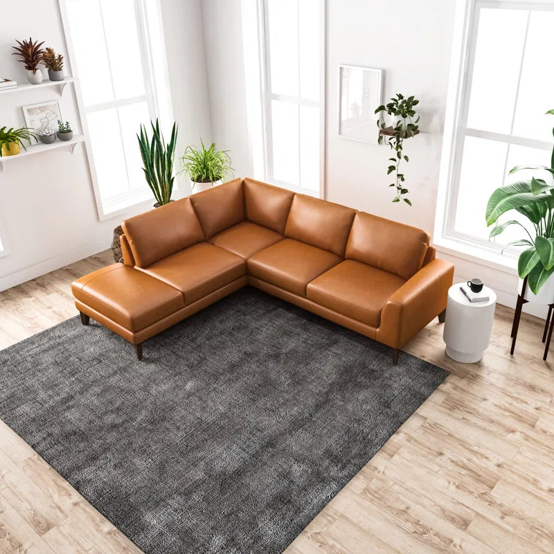 Talley 2 - Piece Leather Sectional