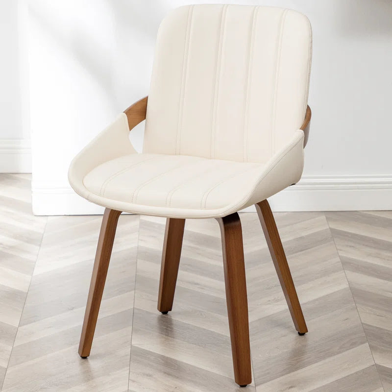 Modern Upholstered Faux Leather Dining Chairs