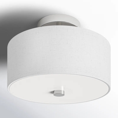 Flaire Fabric Semi Flush Mount