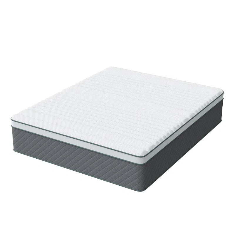 Innerspring Mattress Medium Hybrid Mattress in a Box with Certipur-Us Certified Pocket Spring, Pressure Relief, and Motion Isolation