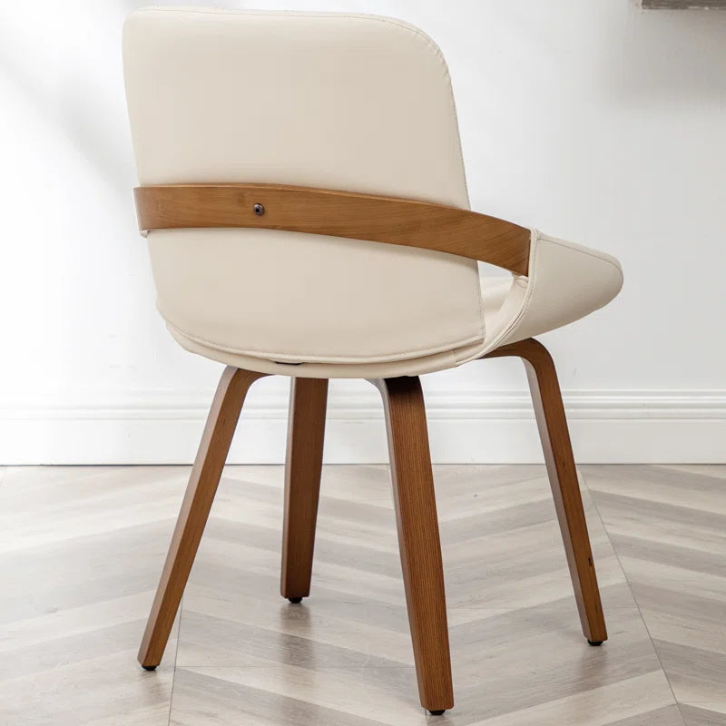 Modern Upholstered Faux Leather Dining Chairs