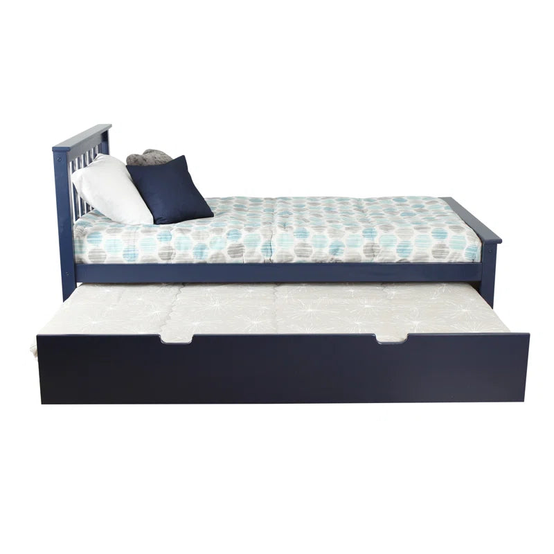 Boling Twin Solid Wood Platform Bed with Trundle by