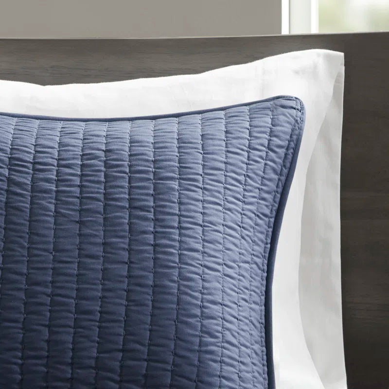 Barwick Reversible Solid 3 Piece Quilt Set