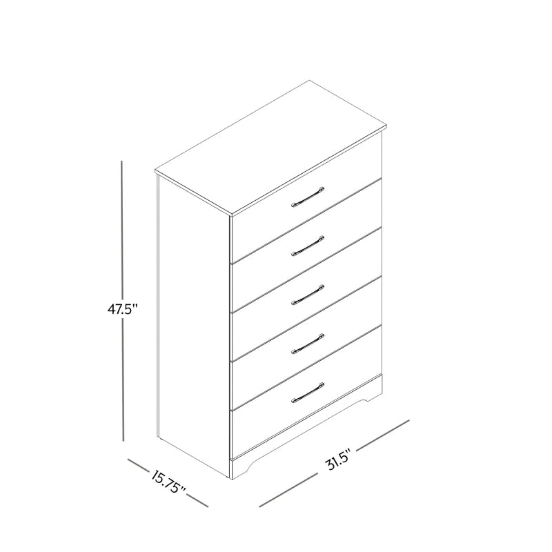 Arkia 5 Drawer 31.5" W Dresser