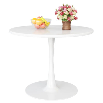 Indars round Metal Base Dining Table
