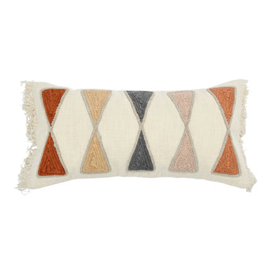 Beto Geometric Rectangular Lumbar Pillow